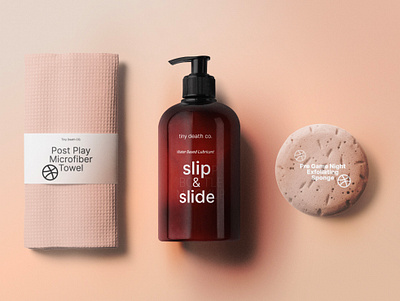 slipe n slide personal lubricant branding design package design