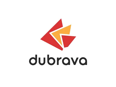 Dubrava Logo Design agriculture animation brand brand design branding bright colors colorful design geometic light logo logo and branding orange red redesign shapes simple logo vector visual identity yellow