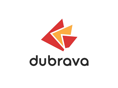 Dubrava Logo Design agriculture animation brand brand design branding bright colors colorful design geometic light logo logo and branding orange red redesign shapes simple logo vector visual identity yellow