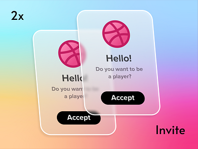 2x Invites 2xinvite black design dribbble dribbble invitation dribbble invite gradient graphic illustration invite join dribbble vector