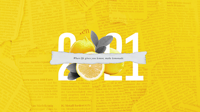 Looking Forward design graphic gray lemon lemonade minimal minimalist pantone2021 print quote typography vector yellow