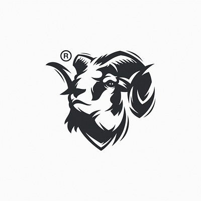 Goat logo design animal brand branding character design designs esport games goat horn ilustrator logo mascot sports vector