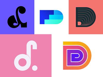 36daysoftype - D adobe behance colorful design dribbble graphic design icon illustration illustrator lettering letters logo minimal shapes vector
