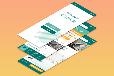 Convo App mobile mobile design ui ux ux design uxui