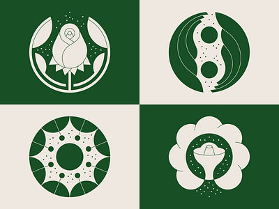 Spheres 🍈 botanical flower flowers icons illustration logo sphere spheres