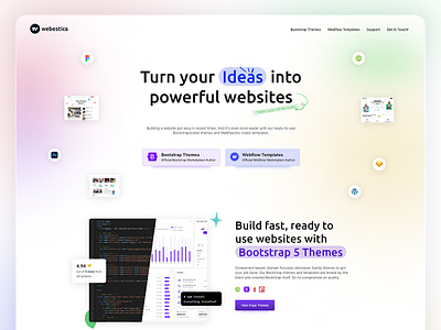 Introducing: A brand new Webestica website agency bootstrap bootstrap marketplace bootstrap themes branding html template redesign webestica webflow designer webflow templates website