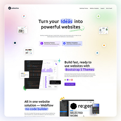 Introducing: A brand new Webestica website agency bootstrap bootstrap marketplace bootstrap themes branding html template redesign webestica webflow designer webflow templates website