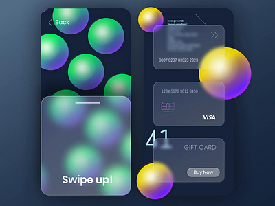 Animated Glassmorphism abstract animated animation 2d animation design figma figmadesign glass glassmorphism glassy interaction interaction design uiux webanimation