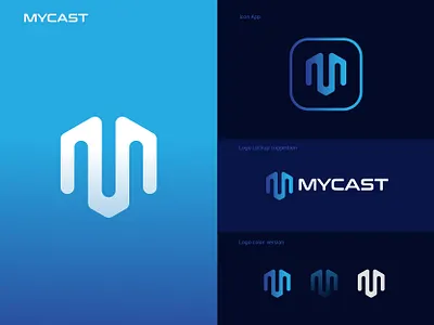 MYCAST LOGO branding design brandinglogo clothingline desainlogo freelancer illustration lettering logo logo logomaker logomaker