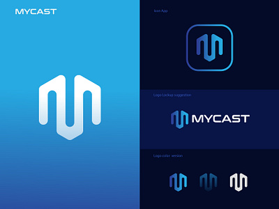 MYCAST LOGO branding design brandinglogo clothingline desainlogo freelancer illustration lettering logo logo logomaker logomaker
