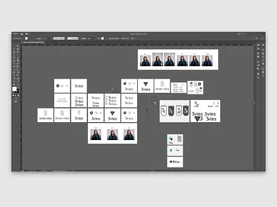 3vies Logo Redesign Work In Progress 3vies branding bts design logo redesign