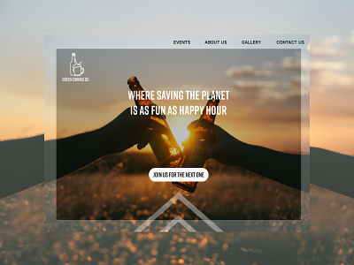 Green Drinks DC Visual Design dc sustainability visual design web design