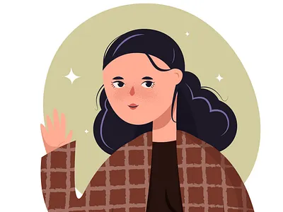 Say hello to 2021 adobe illustrator flat illustration minimal vector