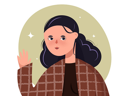 Say hello to 2021 adobe illustrator flat illustration minimal vector