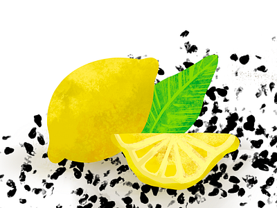 Lemon Deco Artwork artdirection design flat identity illustration ui vector