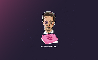 FIGHT CLUB adobe brand cinema david fincher design fight fight club illustration illustrator logo movie teeshirt vector vector art