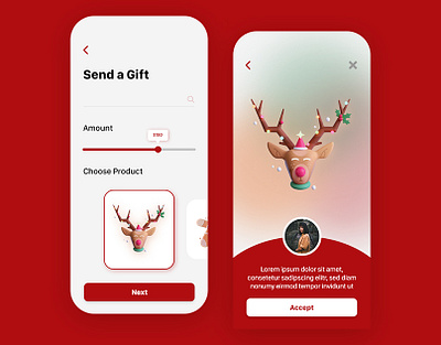 Christmas Gifts UI christmas clean design ecommerce ecommerce app mobile app mobile ui ui uiux ux