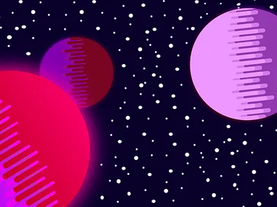 Galaxy Wallpaper affinity designer background colorful galaxy gradient planet stars wallpaper