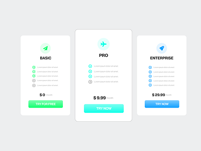 #DailyUI #030 - Pricing 030 adobe ilustrator adobe xd daily ui dailyui dailyuichallenge design plans pricing pricing page pricing plans ui ux