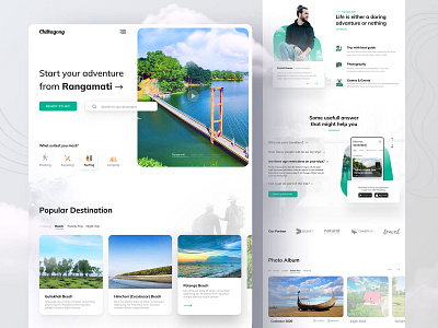 Chittagong - Tour & Travel Template adventure agency asia bangladesh chittagong clean hotel landing page tour tourism tours travel travel agency travel app travelling trip ui trend vacation web design website