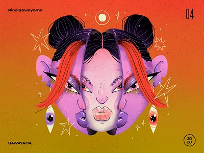 04 | Rina Sawayama ā SAWAYAMA art artwork character character design countdown handmade illustration inspiration japan japanese music record rina sawayama sawayama tokyo top 10 trippy