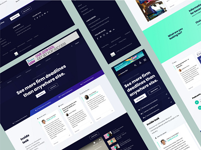 Lawcareers Refresh design landing page law news ui web