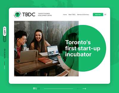 Website Design & UI/UX for Toronto Business Development Centre canada clean ui corporate website creative design creative website design figma inspiring design inspiring website kunal chhajer landing page minimal website start up ui ui design webdesign website