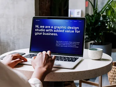 Maat Studio - Mockup about page app branding design graphic design illustration logo mockup studio typography ui ux vector