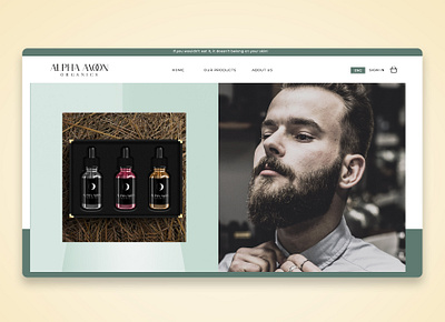 Beard oil website design 99design creative design design ecommerce design homepage design modern design ui web webdesign