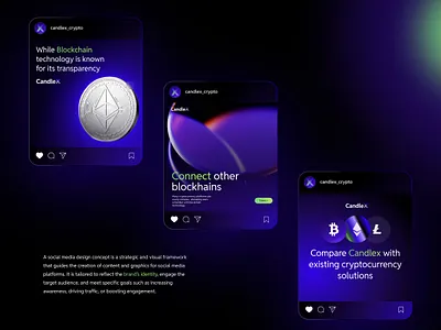 Social Media Crypto Currency - Pith Deck Design brand visual branding crypto currency gradient graphic design pitch deck social media