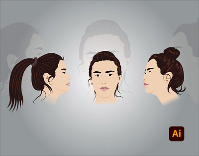 Simple Face designs adobe adobe illustrator artwork degital drawing design digital art drawing illustration kingtharu vector
