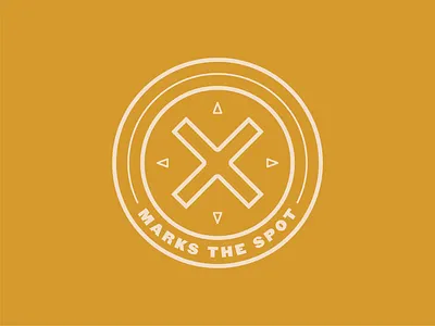 X Marks the Spot logo badge design badge logo brand identity branding branding design design design system design systems illustration illustrator map retro retro badge scout scouting travel travel company treasure map vintage