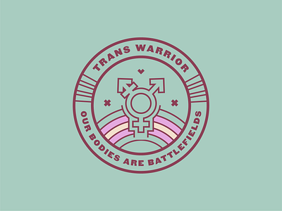 Trans Warrior badge badge design badge logo badge system brand brand identity branding branding design circle logo design illustration logo logo design logo system scout system scouting scouts travel company