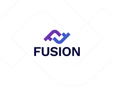 Fusion Logo branding design illustrator logo