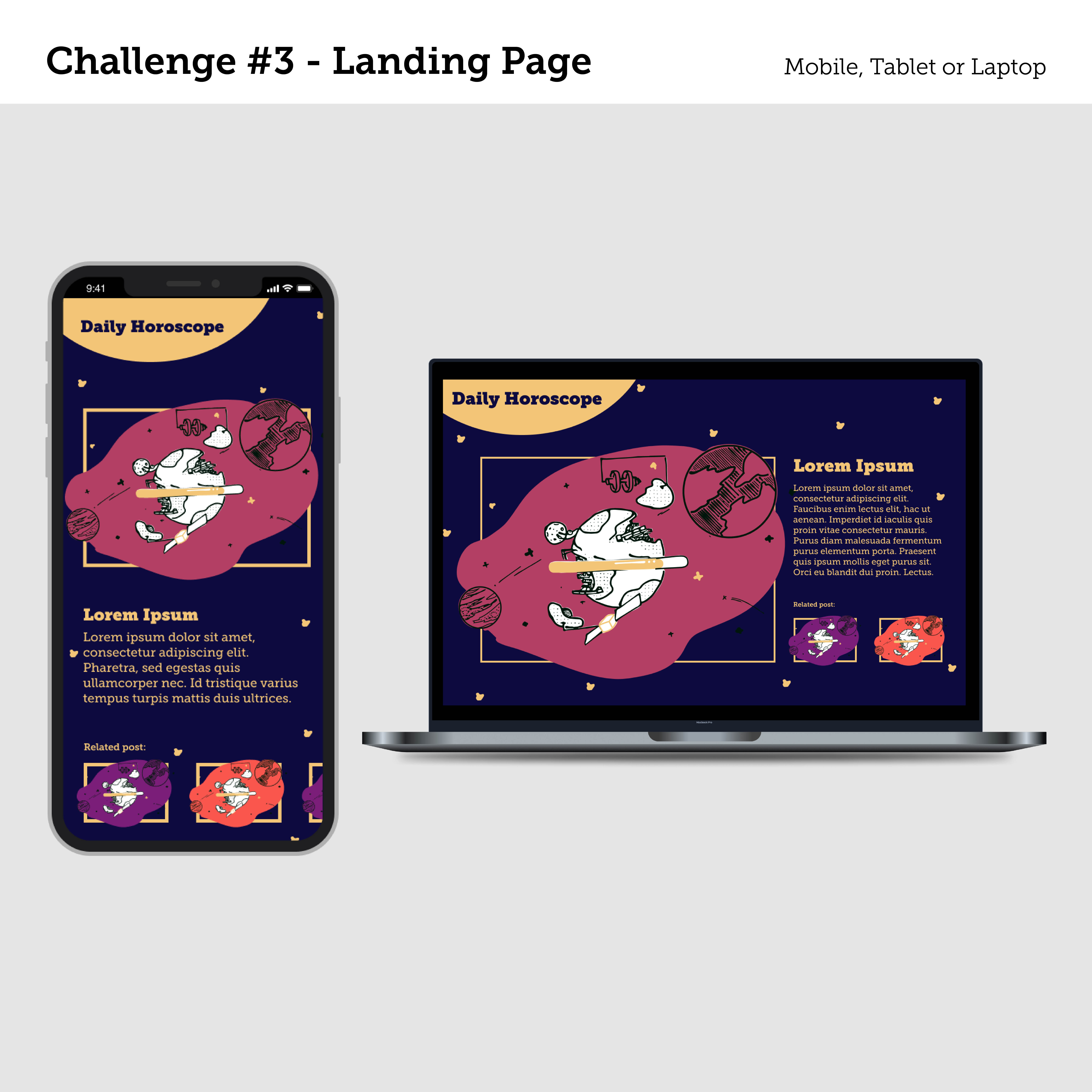 Daily UI - Day Three daily ui dailyui landing page ux