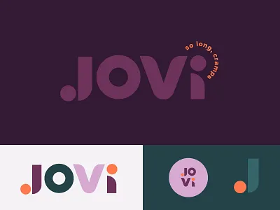 JOVI Brand branding design identity lettering logo vector