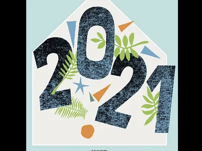 2021 . Hope. Kindness. Positivity artwork illustration poster poster design