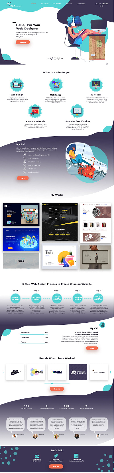 Web Designer site design designer homepage webdesign