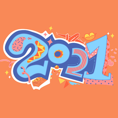 2021 Good Luck 4 everyone!!!! cool design illustration illustrator vector