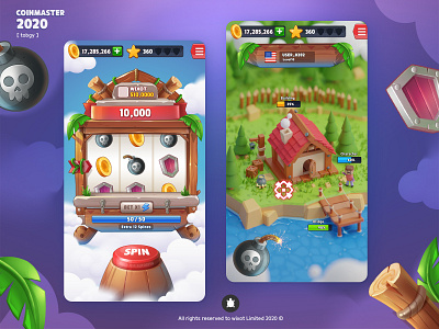 Coins Game attack blender blender3d blender3dart blendercycles coins game mobilegame