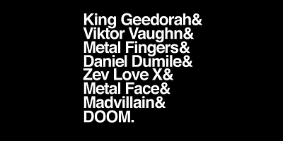 R.I.P Doom mf doom type typography