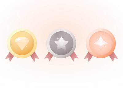 Medal Badge award badge badge design badgedesign badges first place gold gradient graphic illustration illustrator medal medal badge medals pride silver symbol vector
