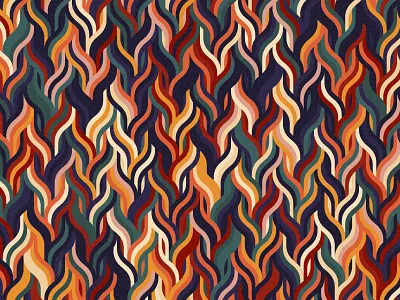 FireThread digital art estampa generative illustration pattern pattern design repeating thread vector