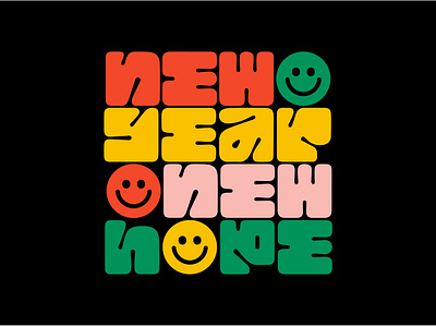 2021 2020 2021 cute design fun icon illustration new year new years eve smile type typography vector