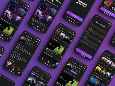 Twitch app. Redesign app cybersport gaming redesign streaming twitch ux uxui