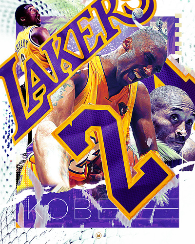 Kobe! design digital art graphic design kobe nba photoshop sports tribute typography