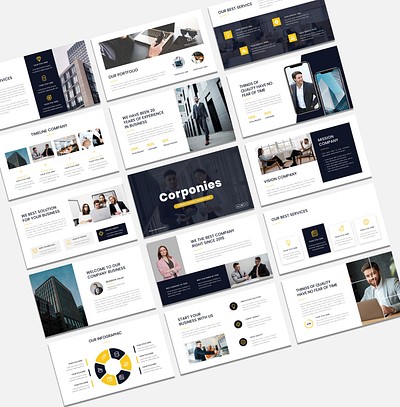 Corponies - Corporate Business PowerPoint Presentation Template agency business clean company company profile corporate finance portfolio powerpoint simple startup