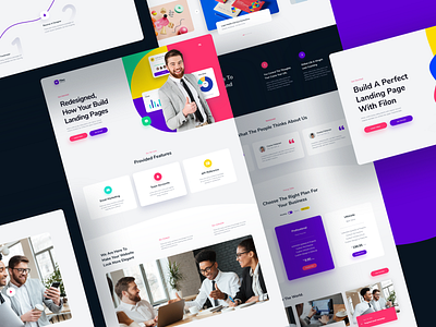 Filon - Web UI Kit adobe xd clean creative design flat landing landingpage minimal ui ui design ui kit uidesign uikit uikits ux web web design website website design xd