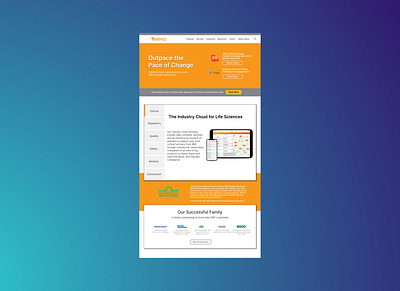 veeva website redesign. ecommerce flat health healthcare retail veeva web webpage website design