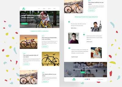 Roar bikes landing page landing page minimal ui uiux ux web design